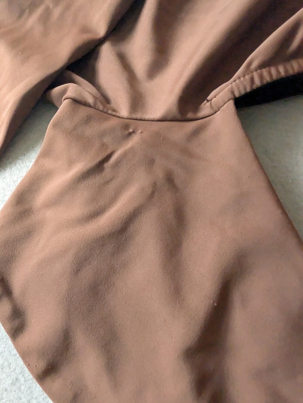 Chocolate Brown Club Core Long Sleeve Cropped Bustier Top Tie Back Sexy Sz S Pet image 7